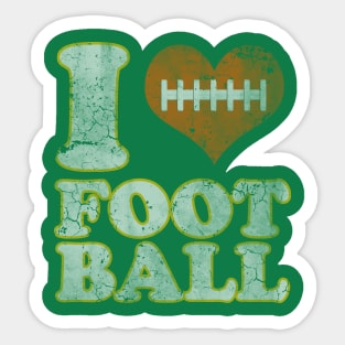 I Heart Football Sticker